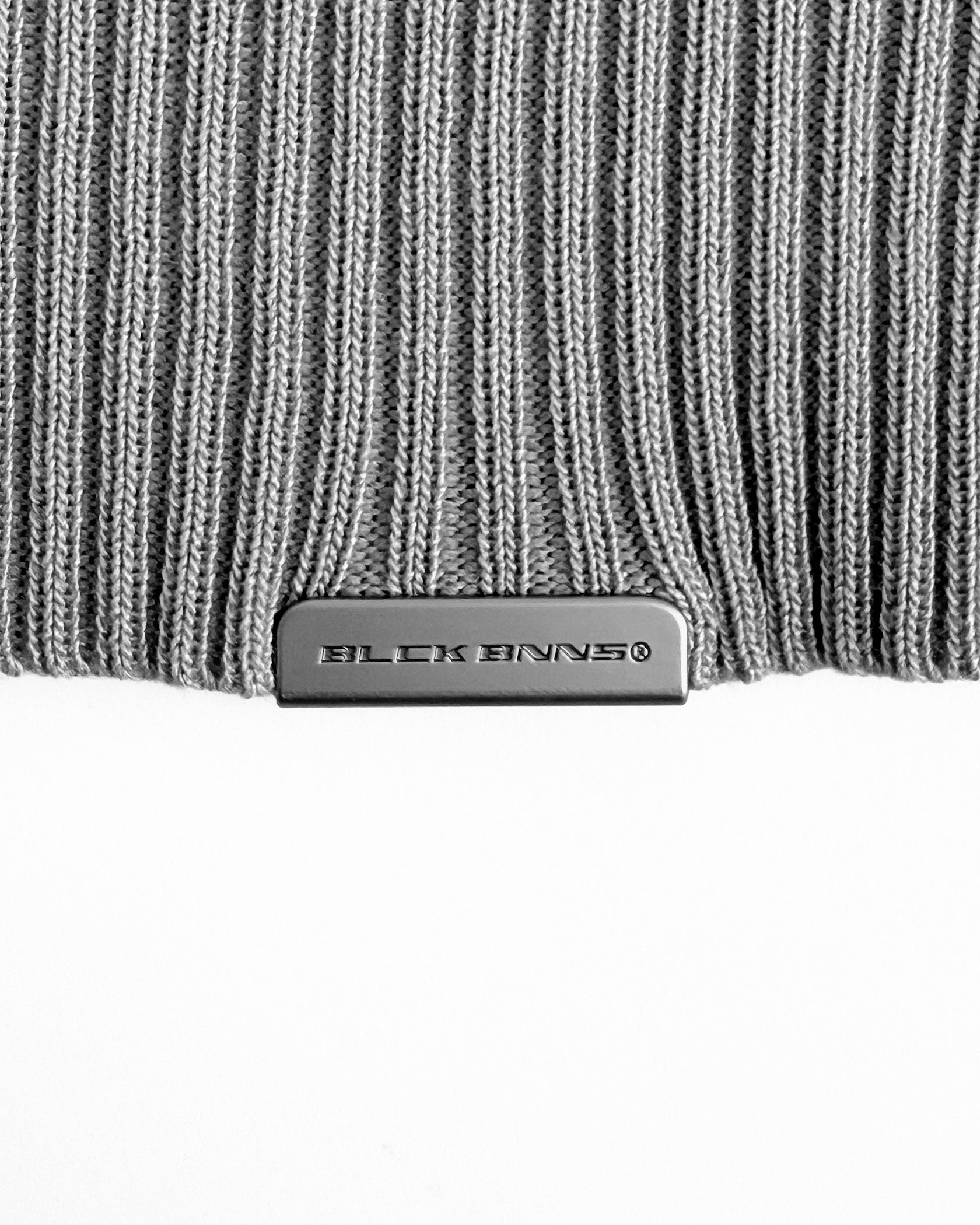 WAFEL KNIT HENLEY | Grijs