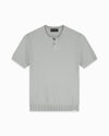WAFEL KNIT HENLEY | Grijs