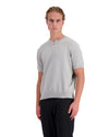 WAFEL KNIT HENLEY | Grijs